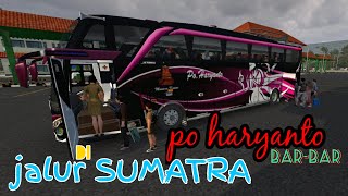 BUSSID V 3.7.1 / padang-bukittinggi /supir bar-bar / penumpang pada takut / Gameplay Android