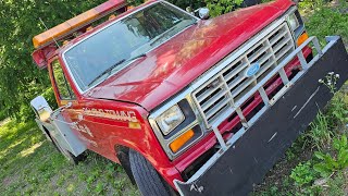 1984 f-350 towtruck still having issues but does run and drive!