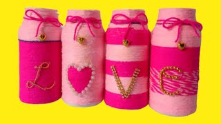 Valentine's day Special Gift Idea || Love Bottle Craft Idea || Waste Bottle Craft idea