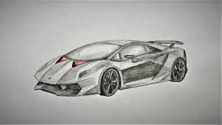 How To Draw a Lamborghini Sesto Elemento