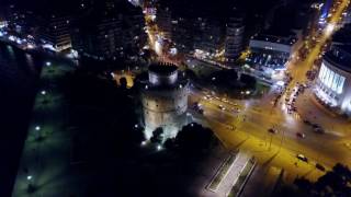 Thessaloniki by Night March 2017 - Dji Mavic Pro footage