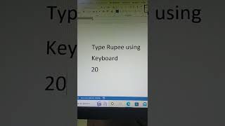 Rupee symbol| 20B9-Alt+x #keyboard#shorts #shortcutkeys #shortcut #short #video #computer #knowledge