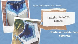 Shorts levanta bumbum em crochê com amarração | Shorts Pinterest (Parte 02) | Shorts Blogueira