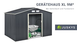 Gerätehaus XL aus Stahl – Schaffe Ordnung in deinem Garten JUSKYS