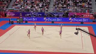 Rhythmic gymnastics, Sofia world cup, April 2023, team Bulgaria