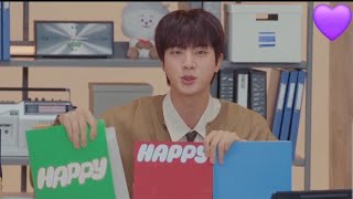 Jin weverse live: what is 'Happy' ?