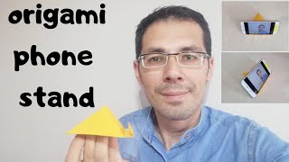 How to make an origami phone stand