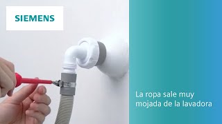 ¿Qué debes hacer si la ropa sale muy mojada de la Lavadora? | SIEMENS