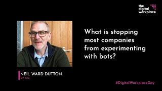 What is stopping most companies from experimenting with bots?