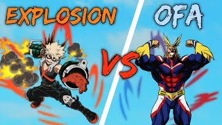 Explosion Vs Ofa | Boku No Roblox Remastered