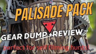 Trophyline palisade pack review + gear dump for self filming  hunters.