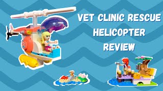 LEGO Friends Vet Clinic Rescue Helicopter Speed Build and Review (2021)!