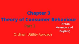 Freshman Economics(Econ 1011) Chapter 3:Theory of Consumer Behavoir:Part3