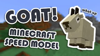 Making A Goat! | Minecraft Speed Model