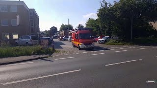 [Einsatzfahrt] VU_mehr_P_Klemmt auf der Autobahn 31 - LZ Gronau