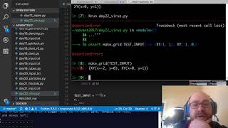 Joel Grus - Advent of Livecoding - 2017 Day 22