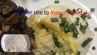 Leftover rice to Yummy Fried Rice l Sinangag l Kinirog l How to make Fried rice Recipe 2021