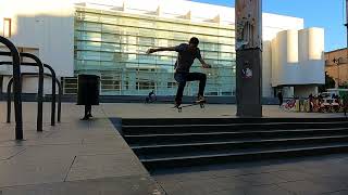 Skating at Macba