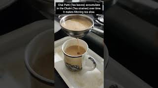 How to clean tea leaves (chai patti) from Chalni (Tea strainer)