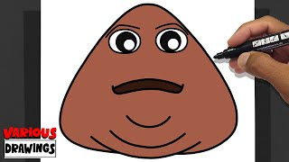 How To Draw POU💩 - New UPDATE 😯😯😱