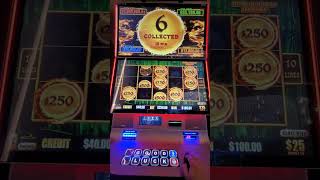 Finally hitting the bonus at $250 bet expecting a huge win and this happens! #slots #shortsvideo