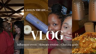 VLOG: My first influencer event in Dallas | skincare w/ Tatcha | A day in the life content creator