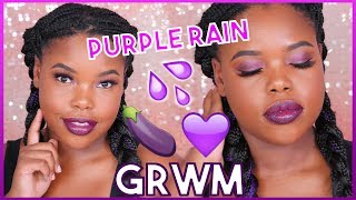 Chit Chat GRWM Purple Rain Holiday Makeup 💜🔮🍇 + MOVING + LIFE UPDATES