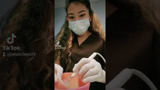 Cleaning some denture #dental #dentalclinic #dentalassistant #denture