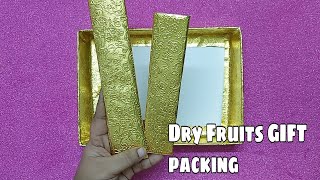 DIY Dry Fruit Tray Decoration Ideas | Diwali Gift Packing | Dry Fruits Gift Box | Gift For Wedding