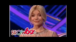 Holly Willoughby dons plunging see-through dress for Dancing On Ice