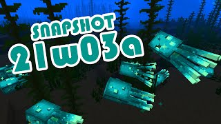 1.17 Snapshot 21w03a | Glow Squids, Glow Lichen, Glow Everything! | Minecraft News