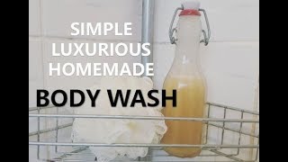 3 ingredients homemade body wash