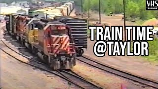 Multi-train action at Taylor Yard 1994: CP Rail's D&H in Pennsylvania