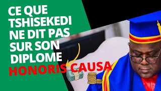 TSHISEKEDI  HONORIS CAUSA: CE QUE LES MÉDIAS NE DISENT PAS. KABILA PRÉVIENT À TRAVERS UN GENERAL