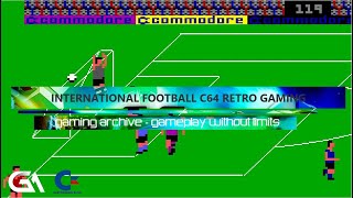 Commodore C64 International Soccer / Football 1989 Retro Gameplay Teaser Arcade Style Retro Gaming