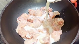 Cook the chicken with 1 glass of milk,you will be amazed at the result ! best chicken recipe ever !