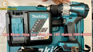 Máy Khoan Động Lực Pin 18V Makita DHP489RTJ| Cordless Brushless Hammer Driver Drill| Công Cụ Máy Móc