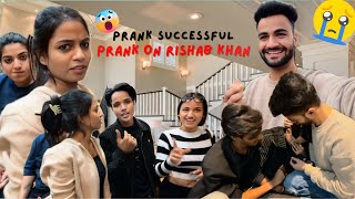 Prank On Rishab Khan part-2 😳 || Prank Successful @chotanawab @cute.shivani.05