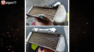 repair memperbaiki radiator penyok bengkok bocor