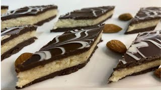 حلوى الرخامة او الزليجة بدون فرن 🍫 بطريقتي الخاصة . طريقة مختلفة جديدة و سريعة 😉