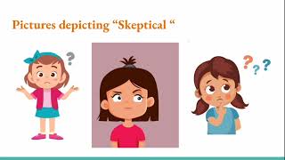 Today's word: skeptical🧐