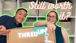 IS THREDUP STILL WORTH IT?! Honest Review of Our ThredUp Box! Men's ThredUp Rescue Unboxing