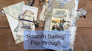 Nautical junk journal // DT project for @CheaptoChic77 ‘Smooth Sailing’