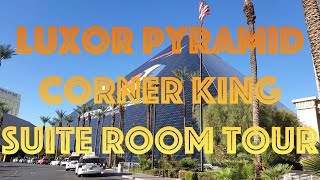 Luxor, Pyramid King Corner Suite, Room Tour - Las Vegas, April 2022