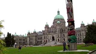 The Empress Hotel and British Columbia Capitol in Victoria