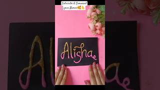 Most requested name 👍💕#comment #viralvideo #viralshort #yt #diycalligraphy #diy #craft #tutorial #lv