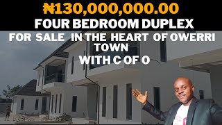 ₦130M ($173,333) Duplex of Four Bedroom For Sale in The Heart of Owerri / House For Sale in Owerri