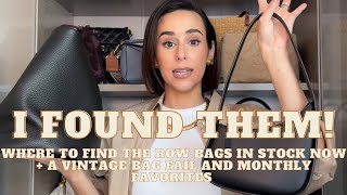 NEW VINTAGE BAG REVEAL AND MONTHLY FAVORITES + WHERE TO FIND THE ROW BAGS