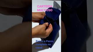 MINI CARTEIRA  FÁCIL #costuracriativa#costura #minicarteira #costuracreativa #diycrafts #feitoamao