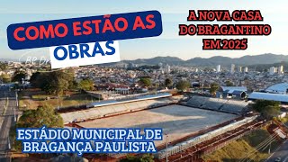 AS OBRAS DA NOVA CASA DO BRAGANTINO PARA 2025 | Veja como está | Arquibancada ja levantada.